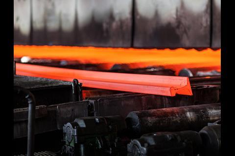 Evraz has announced that production of railway products was down 9·8% in its third quarter.